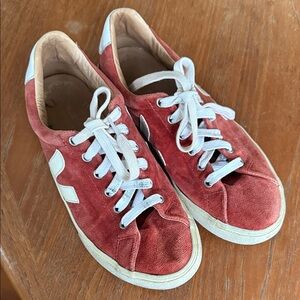 Veja Orange Sneakers with White Details